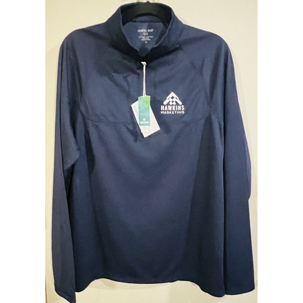 New North End Mens Navy Blue Pullover LARGE Coolcore